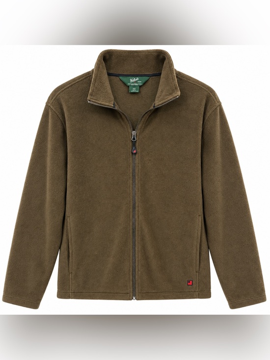 Woolrich Other - Woolrich Men’s L Brown Full Zip Fleece Jacket 100% Polyester Outdoor Pullover